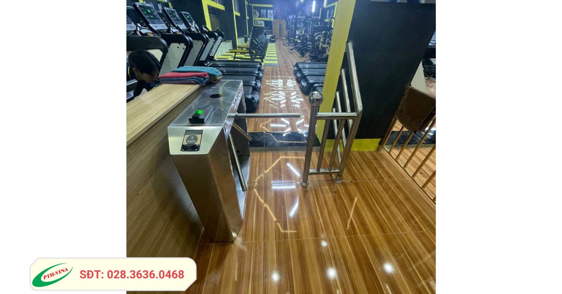 cổng soát vé phòng gym