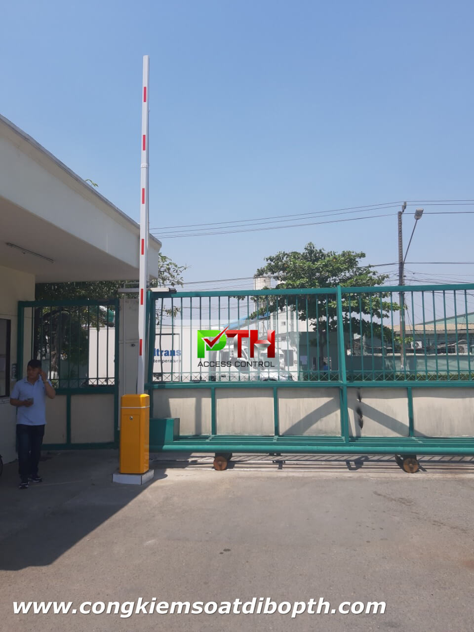 Hình ảnh tại công trình lắp đặt barie bisen bs 306 cho Công Ty Hansoll Vina | PTH Access Control