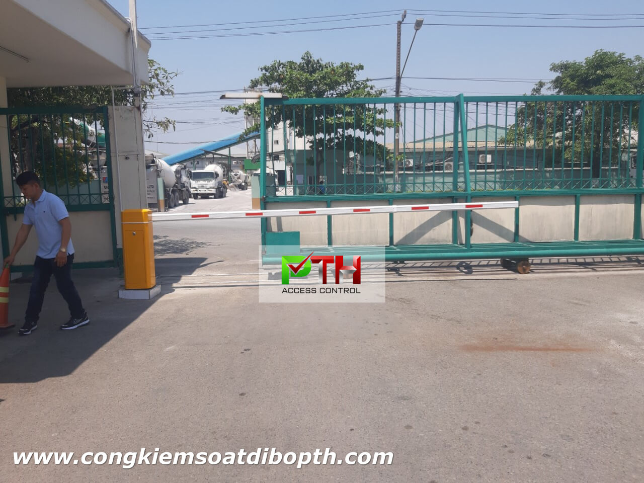 Hình ảnh tại công trình lắp đặt barie bisen bs 306 cho Công Ty Hansoll Vina | PTH Access Control
