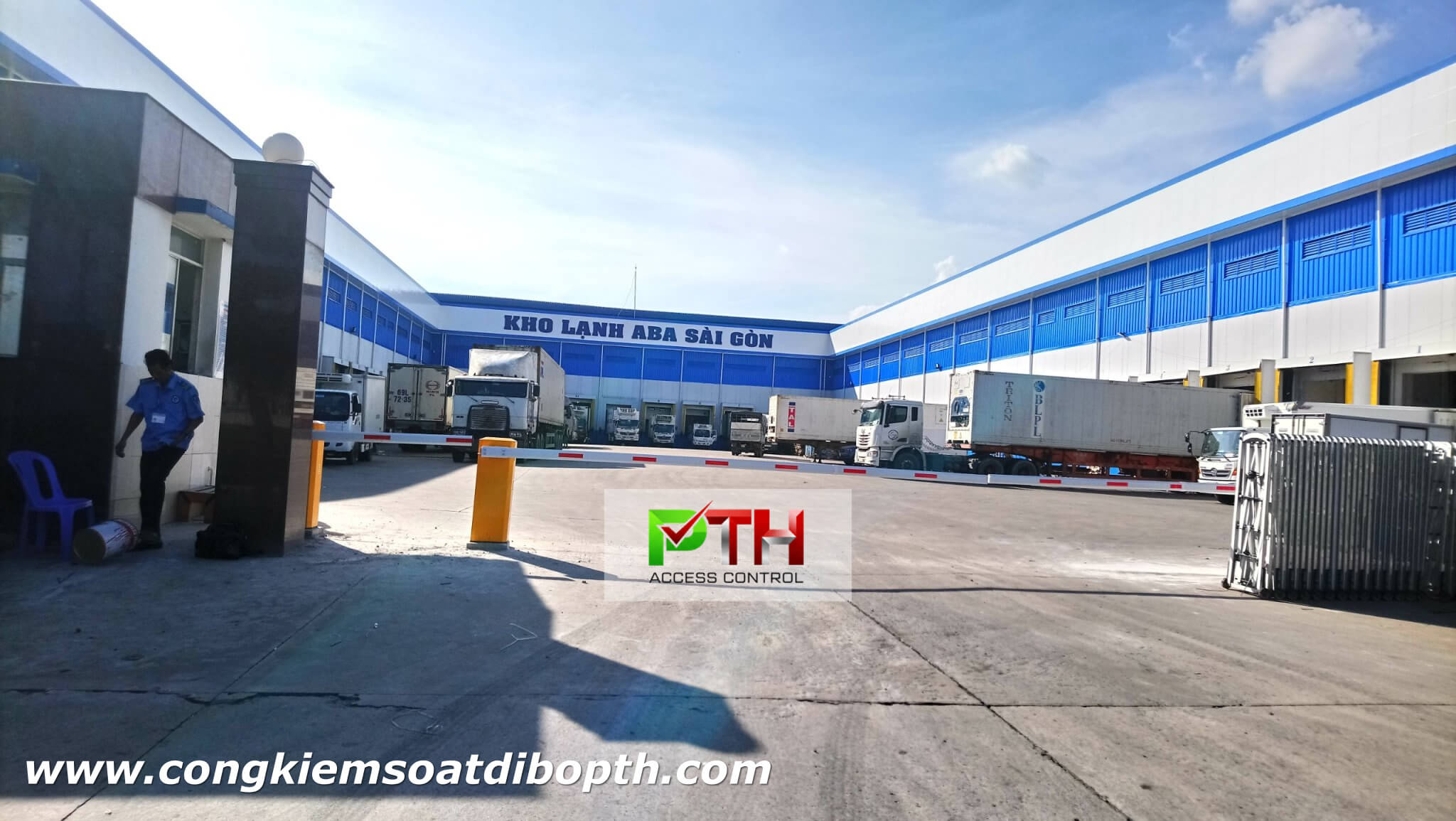 Hình ảnh thực tế tại công trình lắp đặt Barie cho Kho lạnh ABA Sài Gòn 1 | PTH Access Control
