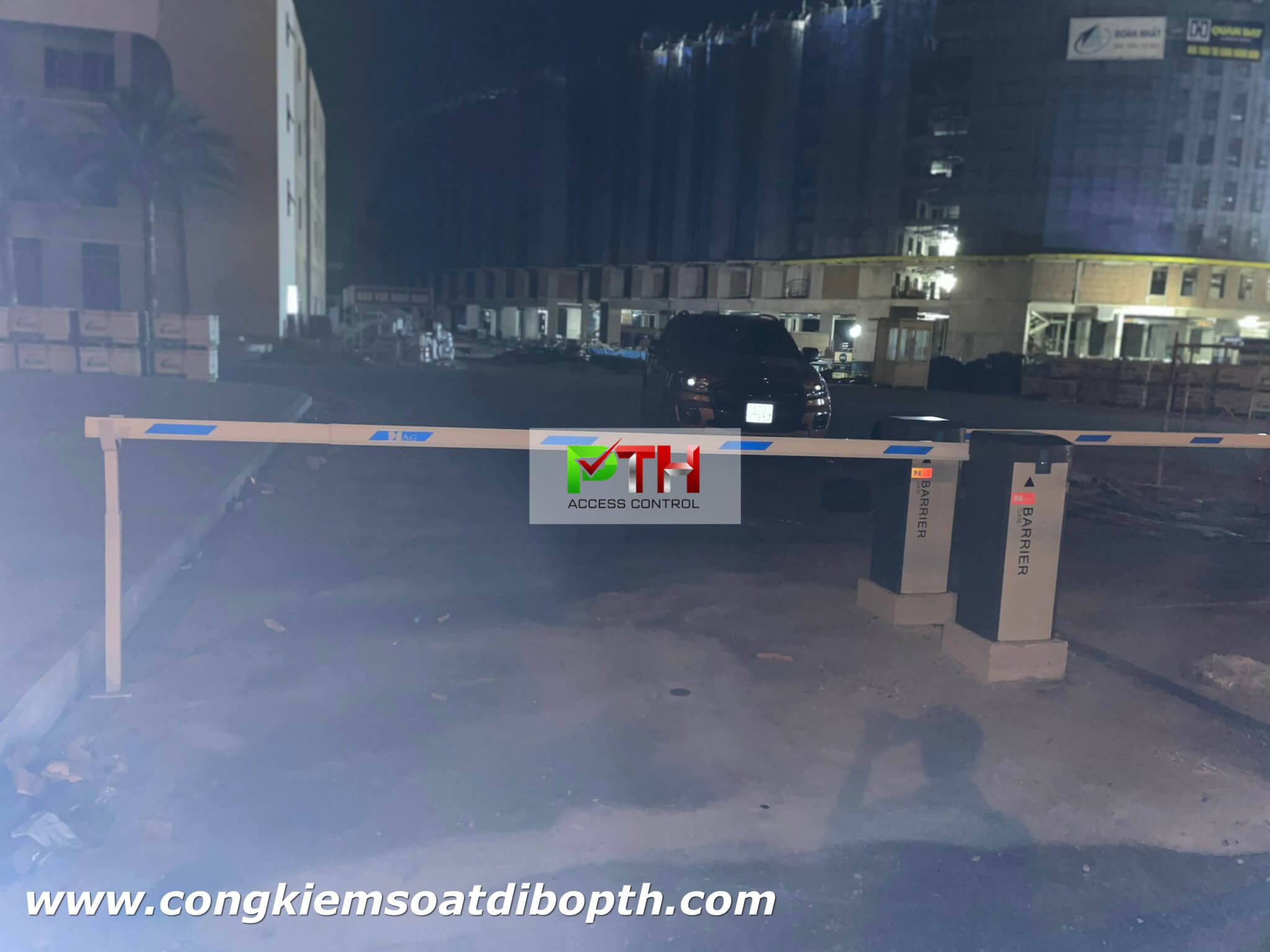 Hình ảnh thi công thực tế lắp đặt barrier cho Resort The Arena Cam Ranh