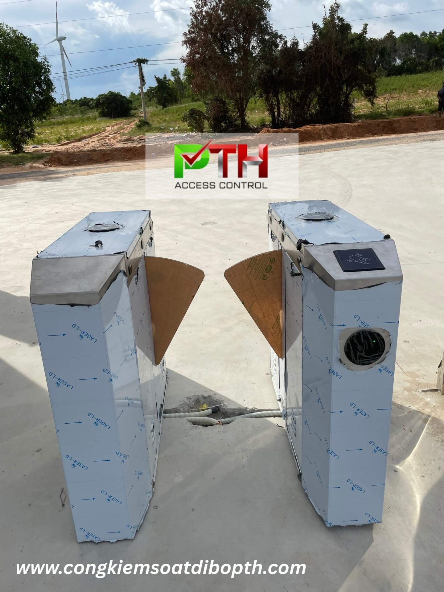Hình 3: Công trình lắp cổng flap turbo tại Nhà máy điện gió Bình Thuận