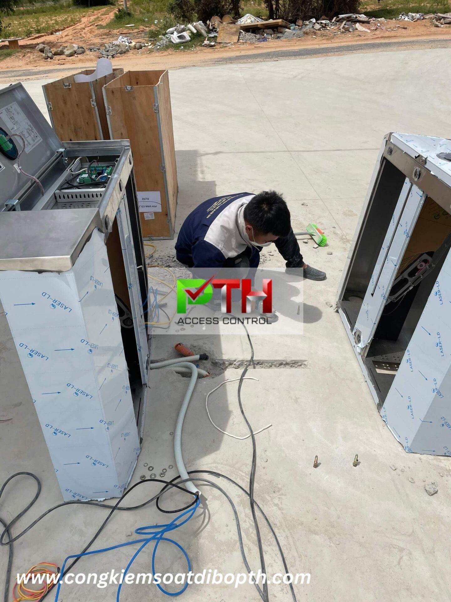 Hình 2: Công trình lắp cổng flap turbo tại Nhà máy điện gió Bình Thuận