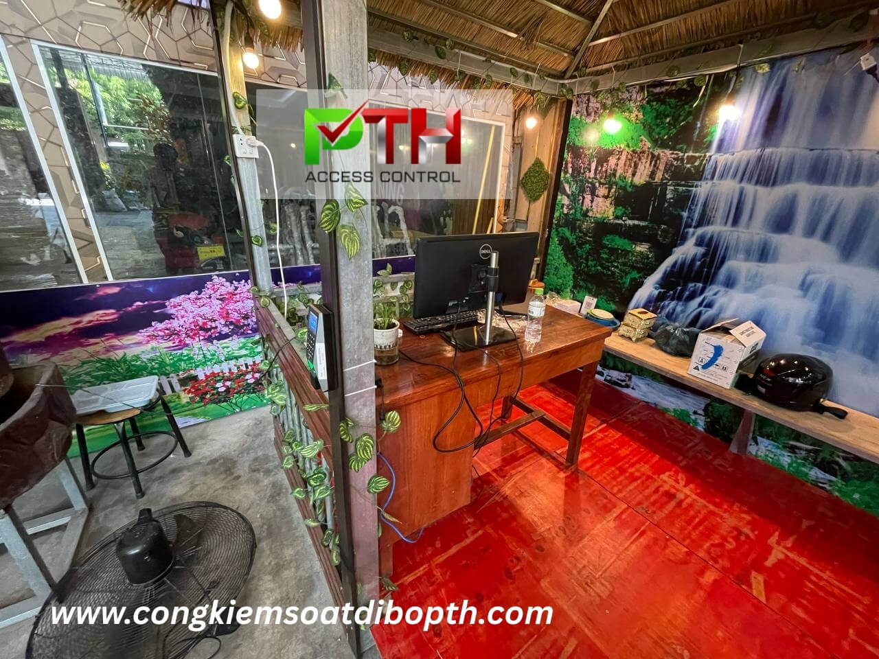 cong trinh lap cong xoay tripod ket hop may cham cong cho phong gym tai campuchia