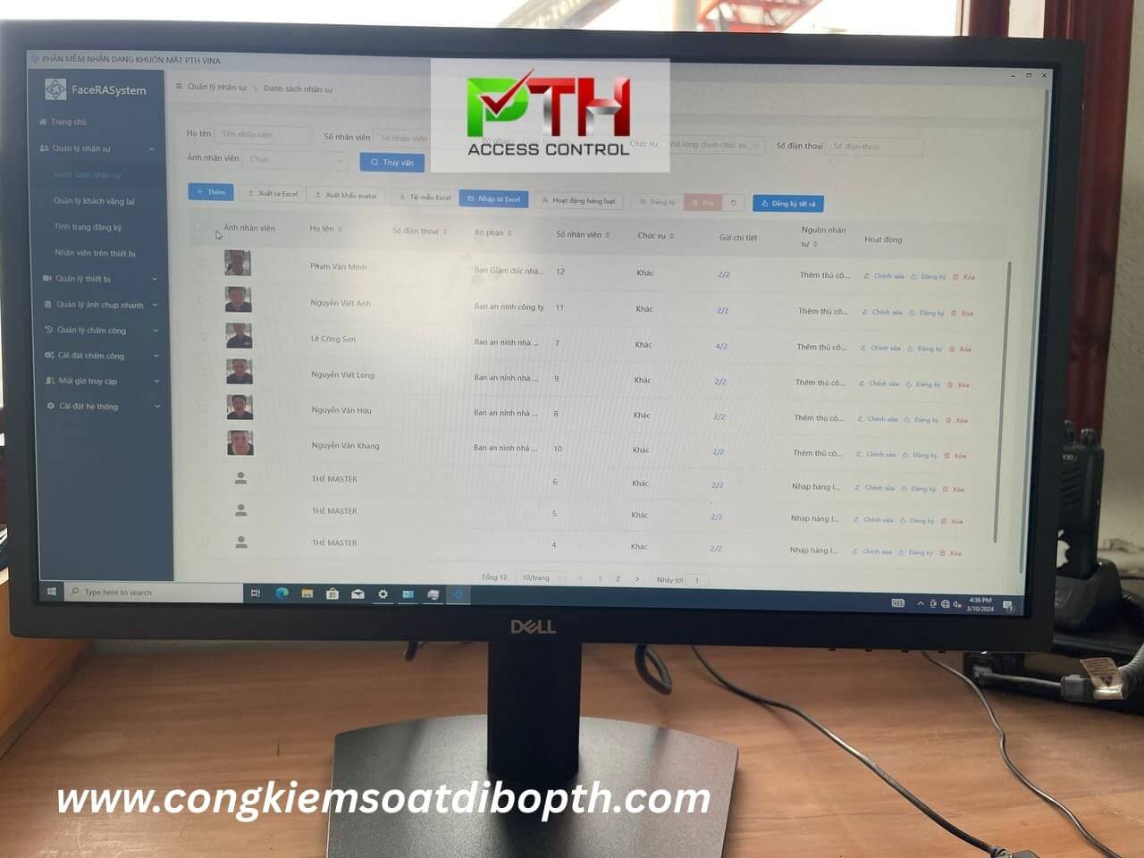 Phần mềm quản lý kiểm soát ra vào