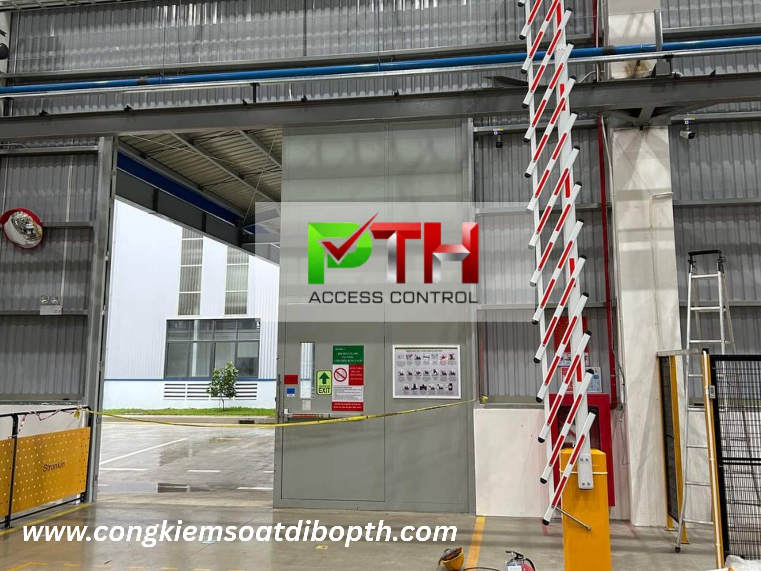 Hình ảnh công trình thực tế lắp barrier rào chắn cho KCN Châu Đức