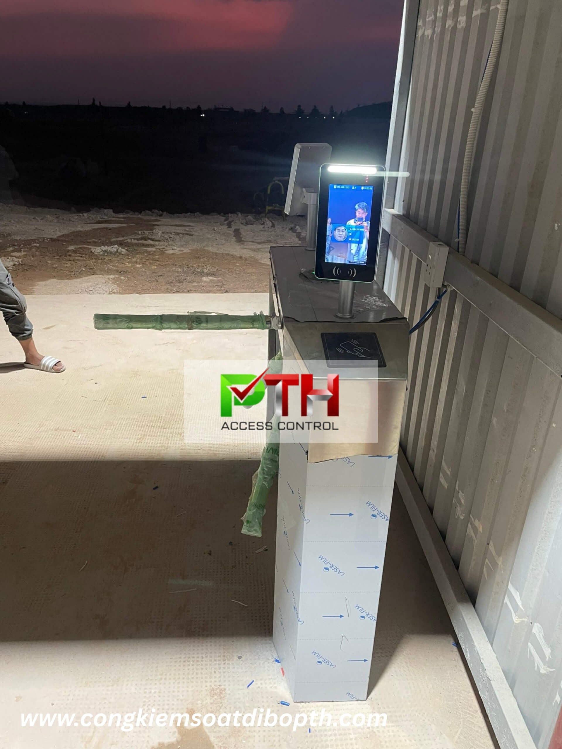 Hình 3: Công trình lắp cổng tripod kết hợp nhận diện khuôn mặt tại Công ty giày Nam Hà