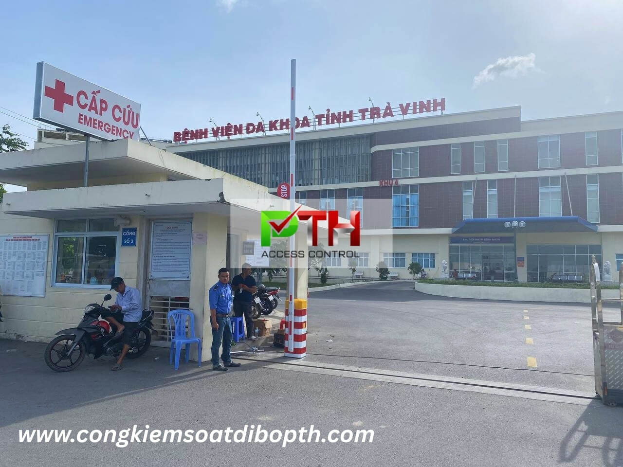 lap dat barie tu dong cho benh vien da khoa tinh tra vinh