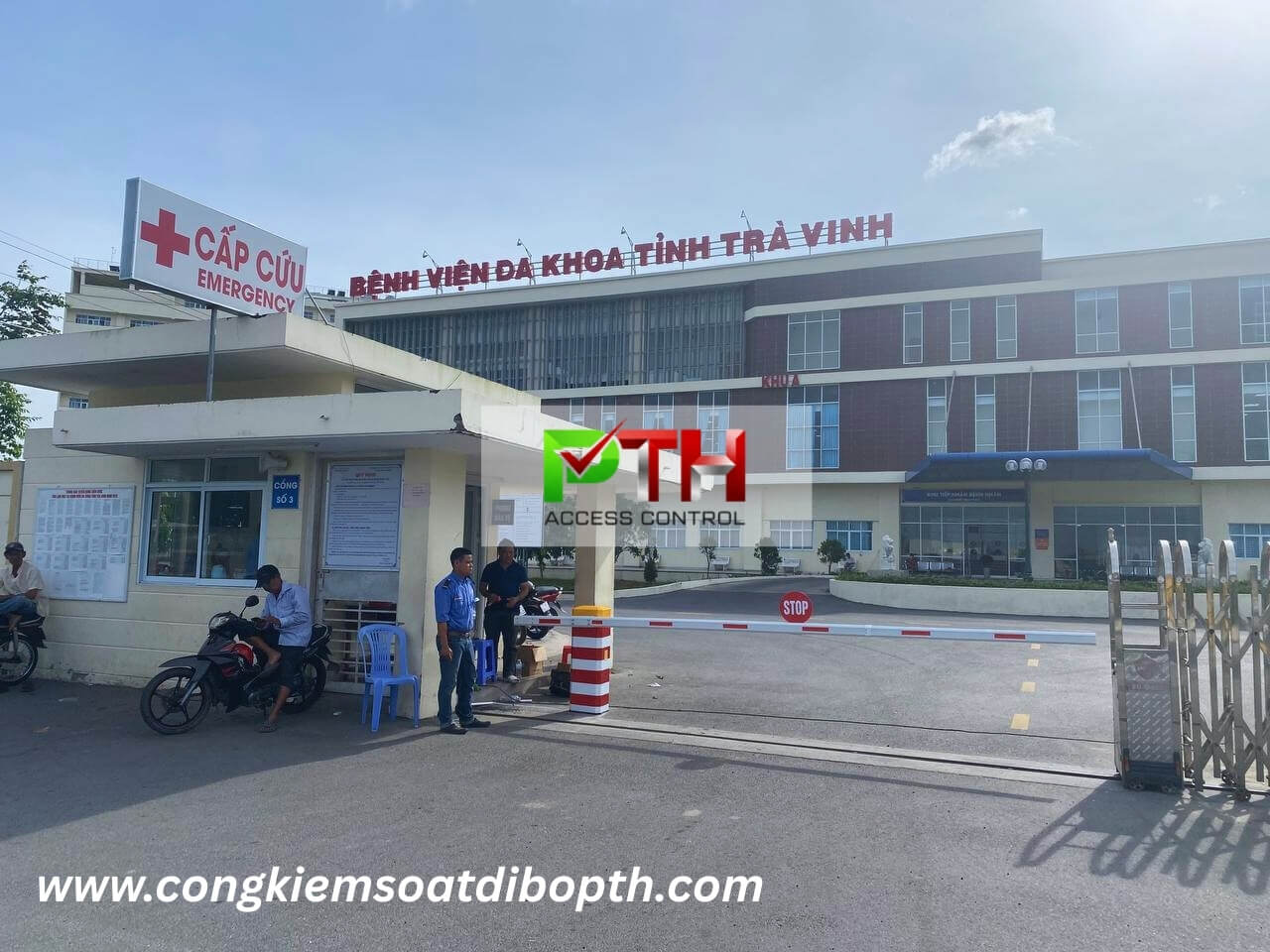 lap dat barie tu dong cho benh vien da khoa tinh tra vinh