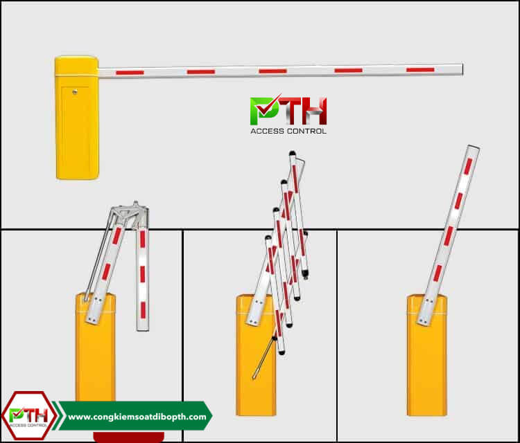 Các loại thanh chắn barie: Thẳng - Gập - Rào