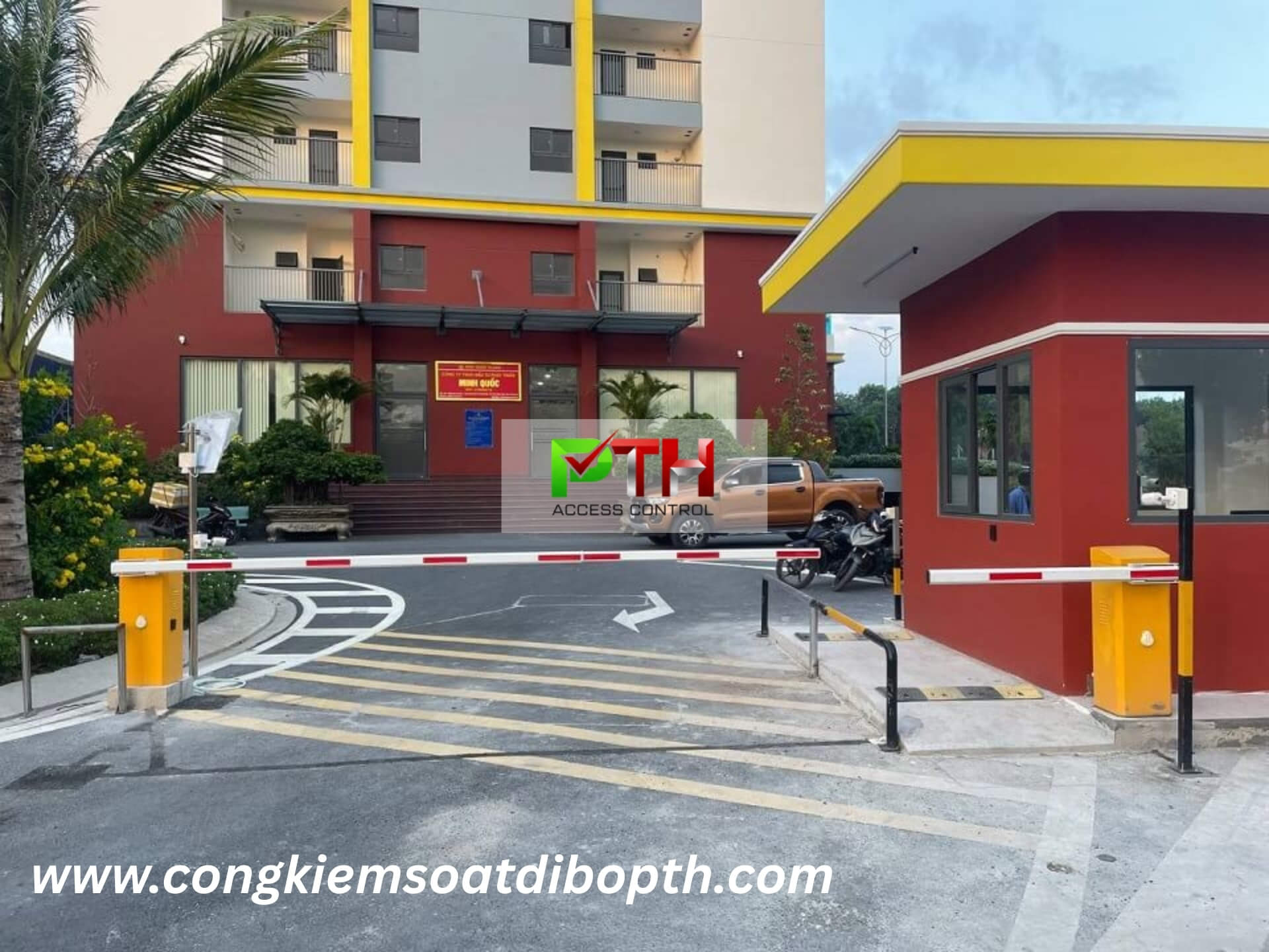 Hình 3: Công trình lắp hệ thống giữ xe thông minh tại chung cư Minh Quốc Plaza