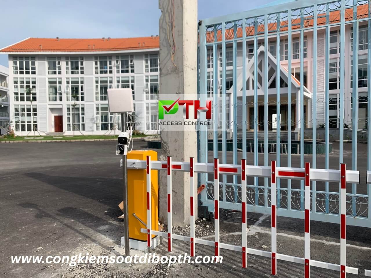 Hình 1: Công trình lắp hệ thống kiểm soát xe ra vào tại nhà máy nhiệt điện Bình Thuận