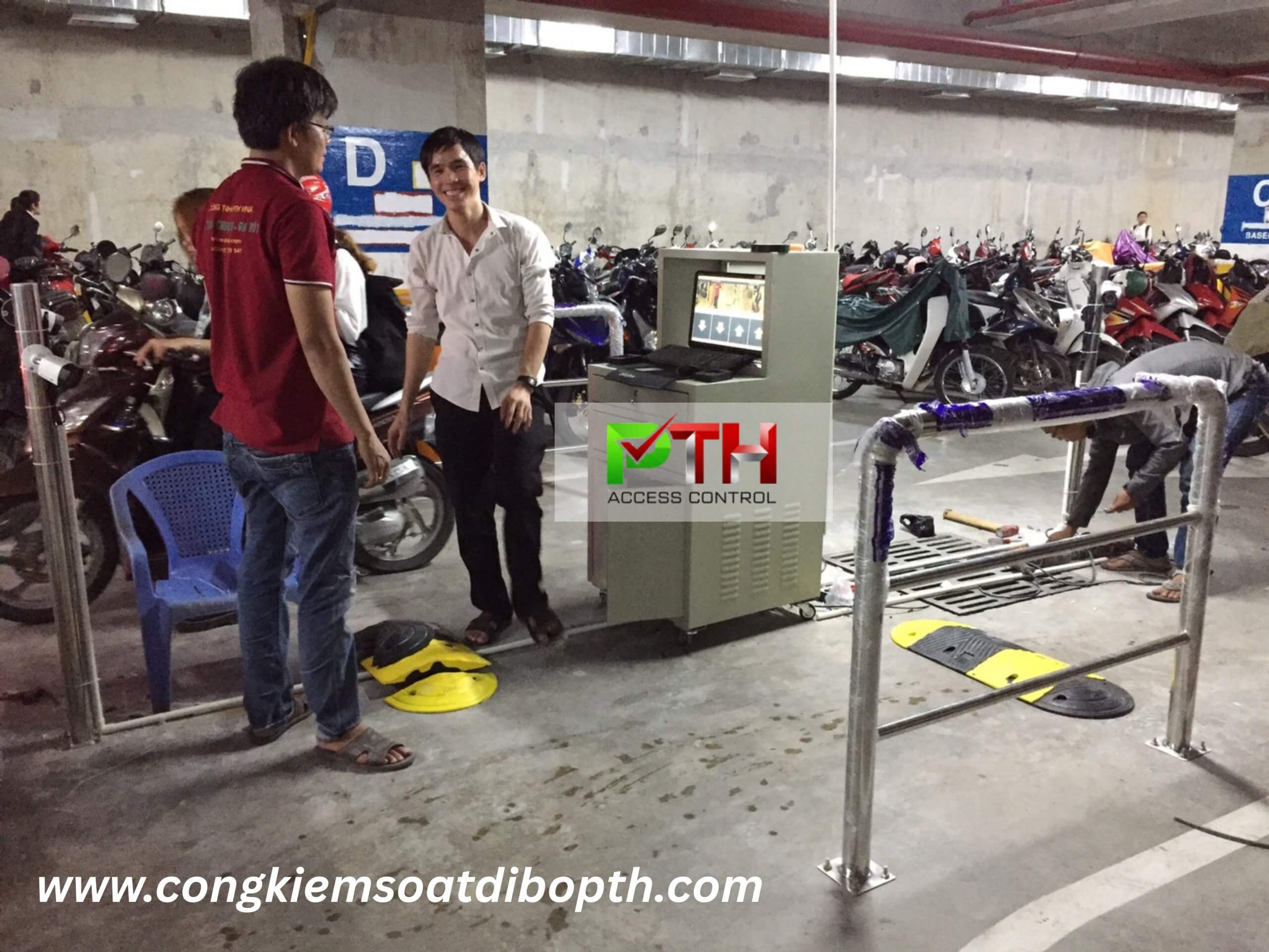 Hình 1: Công trình lắp máy giữ xe thông minh cho chung cư tại quận 10