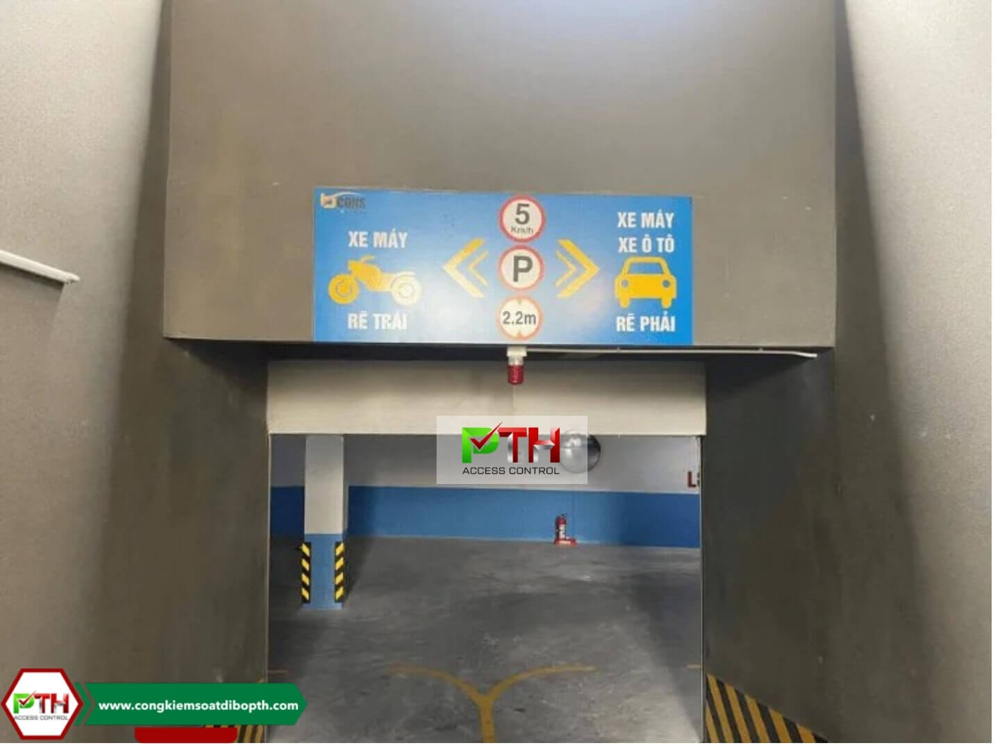 Hệ thống cảnh báo xe lên xuống tầng hầm