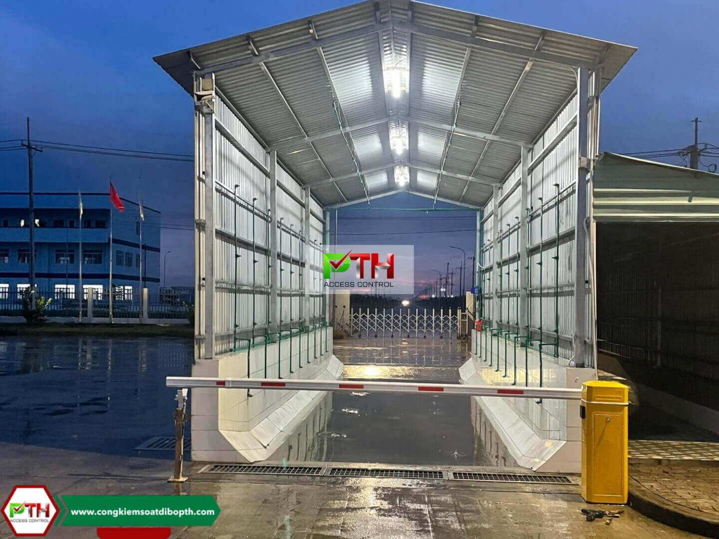Hệ thống phun khử trùng xe tự động 