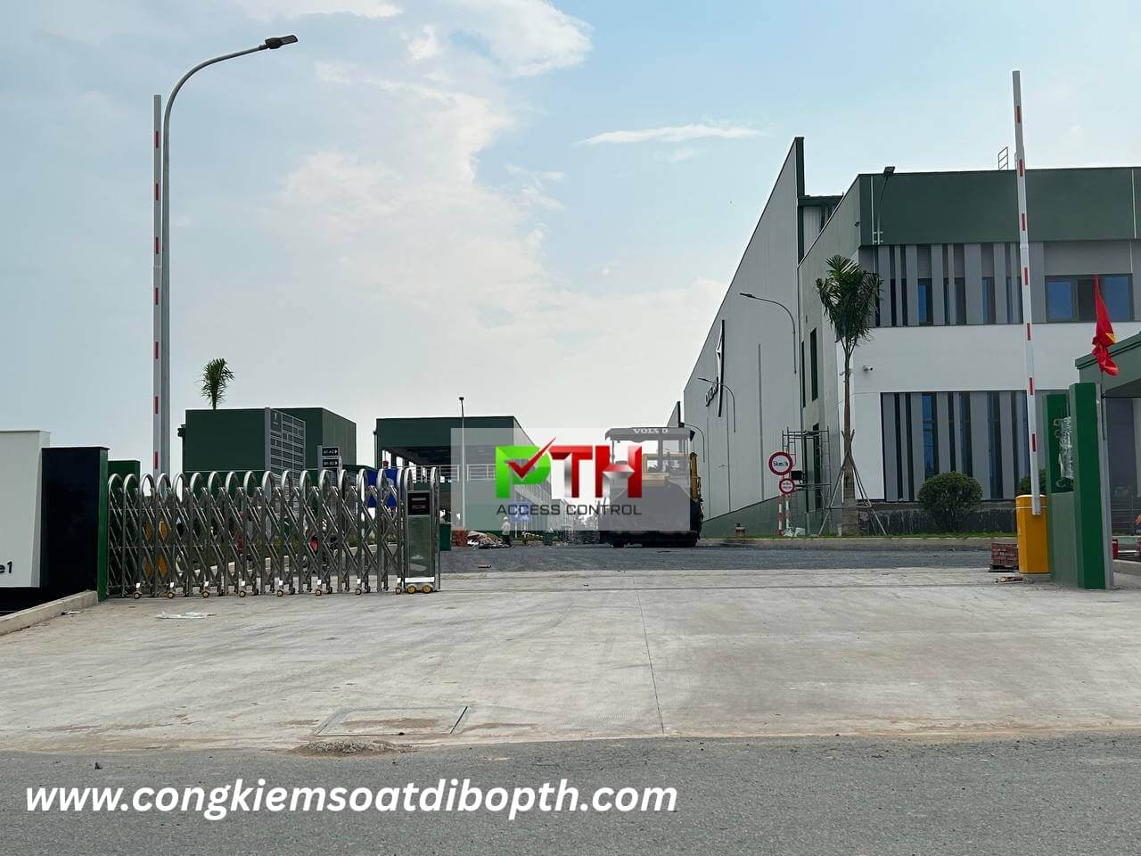 Hình 1: Công trình lắp barie soát an ninh tại KCN Nhơn Trạch 6D