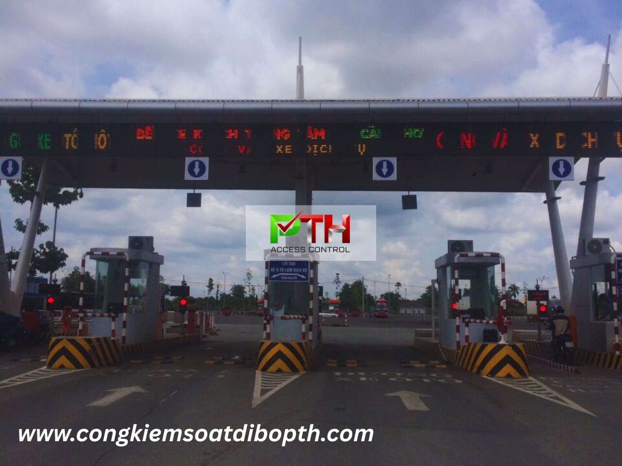 Hình 4: Công trình lắp hệ thống giữ xe thông minh tại bến xe trung tâm Cần Thơ