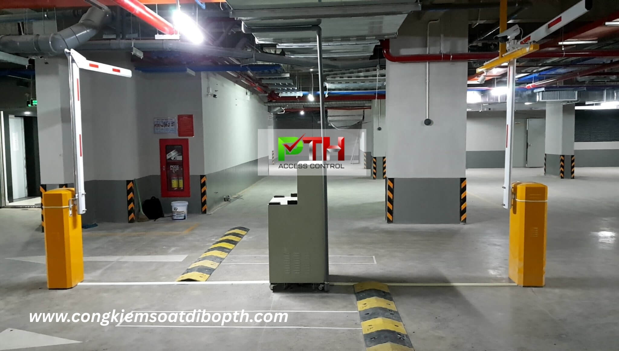 Hình 1: Công trình lắp hệ thống giữ xe thông minh cho chung cư Bcons