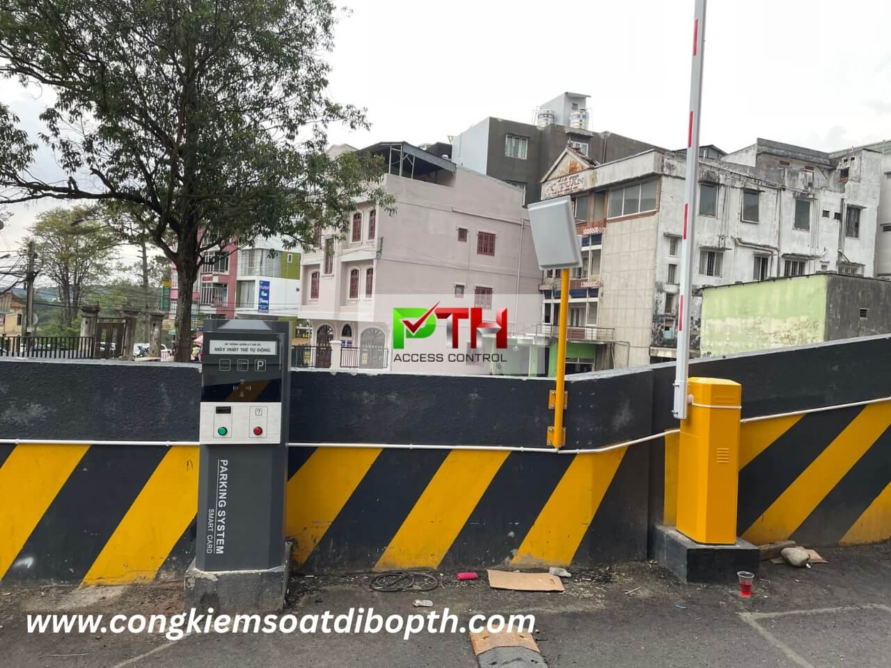 Hình 2: Công trình lắp đặt hệ thống parking cho khách sạn tại Đà Lạt