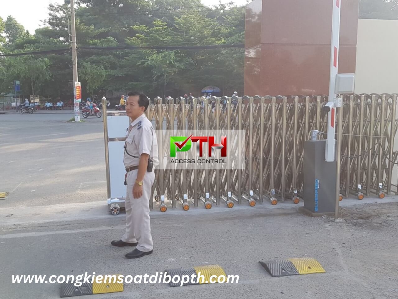 Hình 1: Công trình lắp hệ thống parking tại học viện chính trị Quận 9