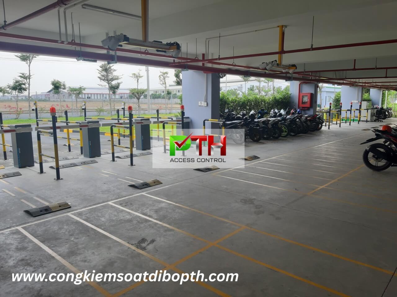 Hình 2: Công trình lắp hệ thống giữ xe thông minh tại Kềm Nghĩa