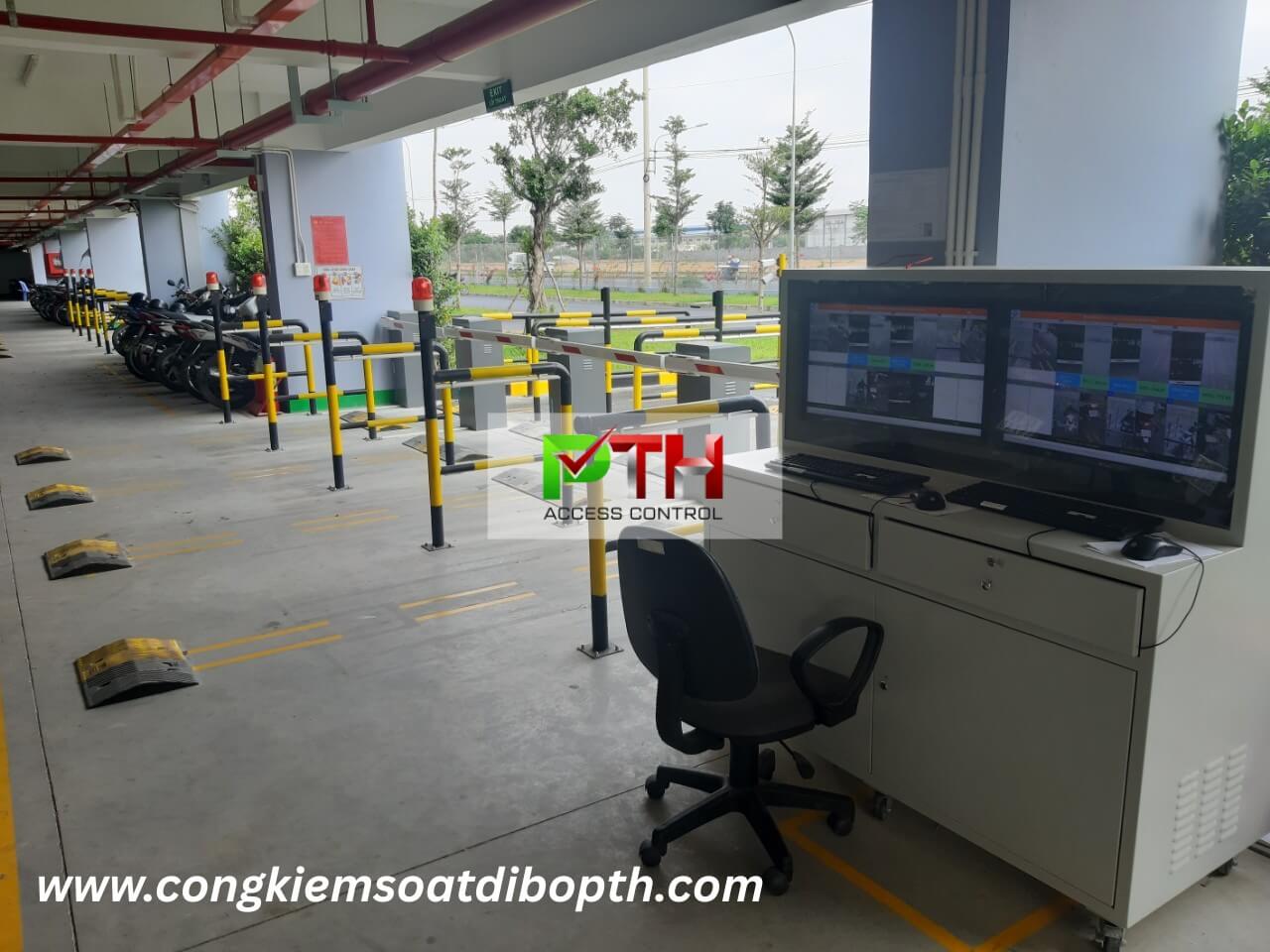 Hình 4: Công trình lắp hệ thống giữ xe thông minh tại Kềm Nghĩa