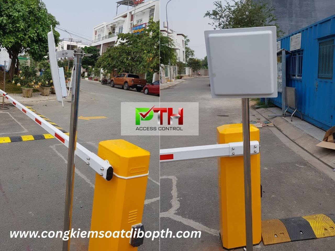Hình 1: Công trình lắp hệ thống kiểm soát xe ô tô bằng đầu đọc tầm xa tại Hóc Môn