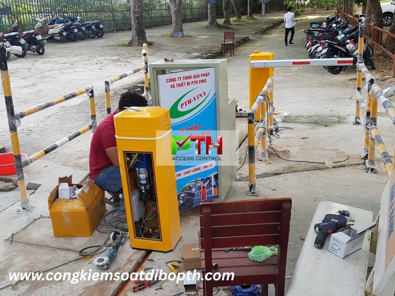Hình 5: Công trình lắp hệ thống giữ xe thông minh tại Khu du lịch Suối Tranh