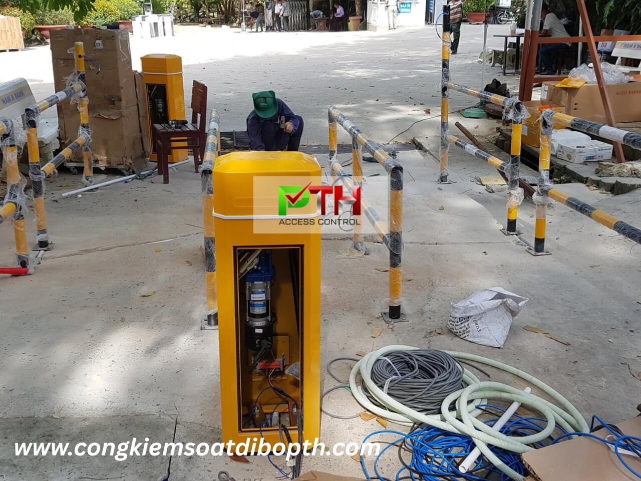 Hình 7: Công trình lắp hệ thống giữ xe thông minh tại Khu du lịch Suối Tranh