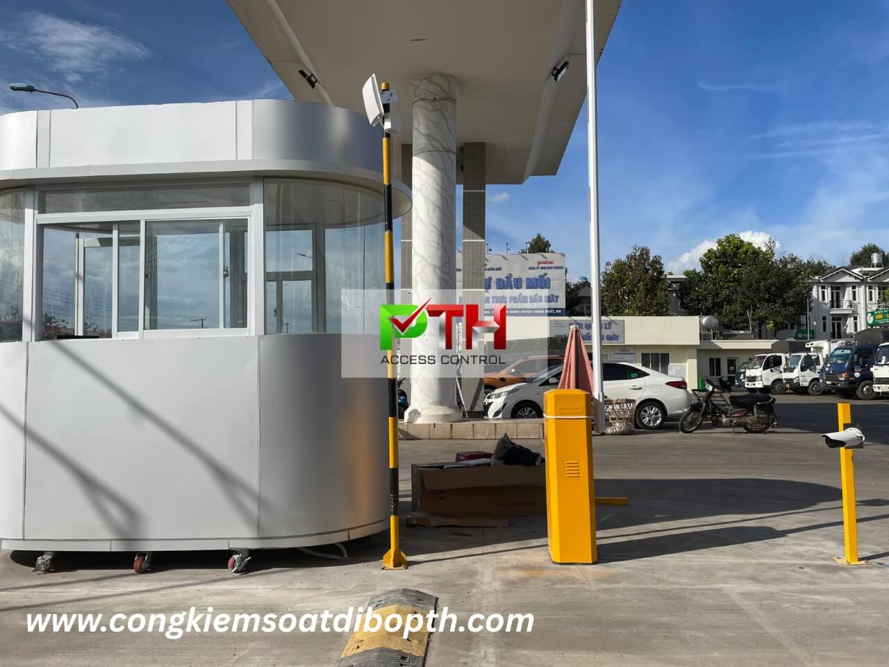 Hình 3: Công trình lắp hệ thống parking tại trạm thu phí chợ Dầu Giây