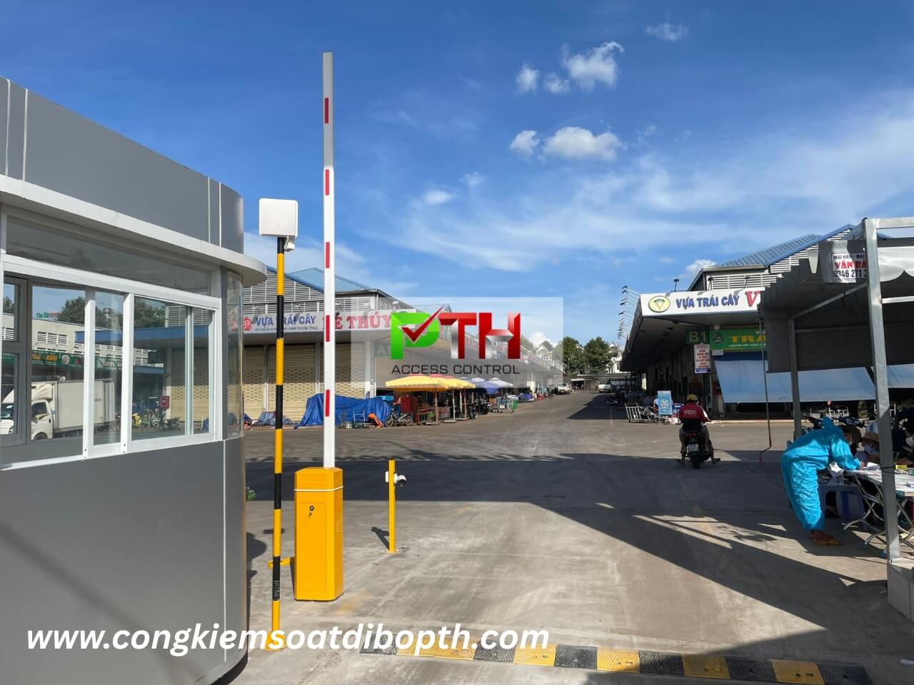 Hình 1: Công trình lắp hệ thống parking tại trạm thu phí chợ Dầu Giây