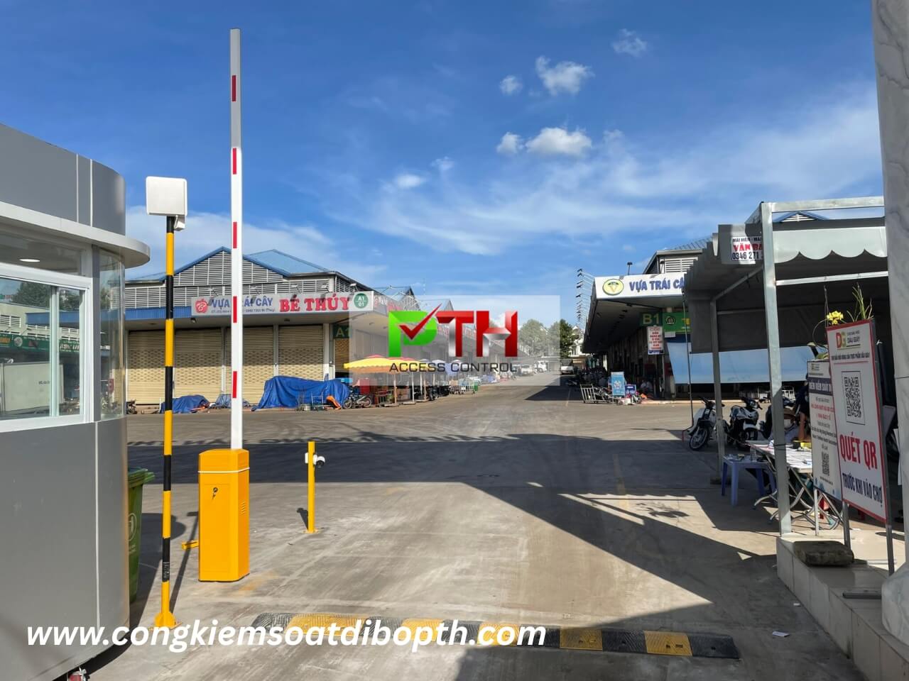 Hình 2: Công trình lắp hệ thống parking tại trạm thu phí chợ Dầu Giây
