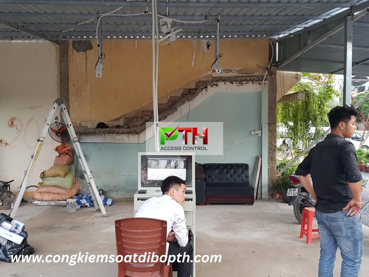 Hình 2: Công trình lắp hệ thống giữ xe thông minh cho công ty Cửu Long