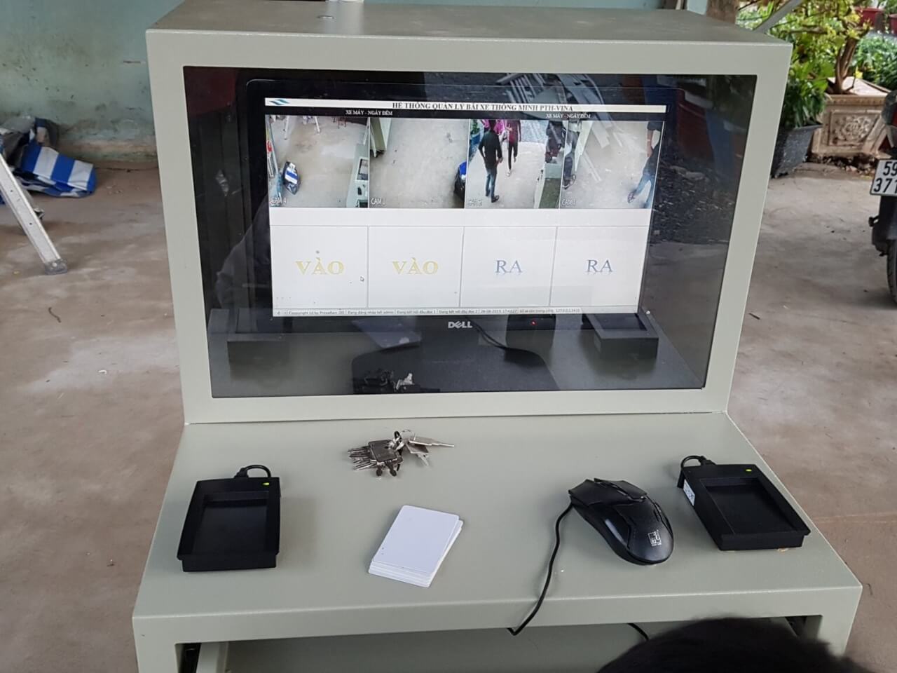 Hình 5: Công trình lắp hệ thống giữ xe thông minh cho công ty Cửu Long