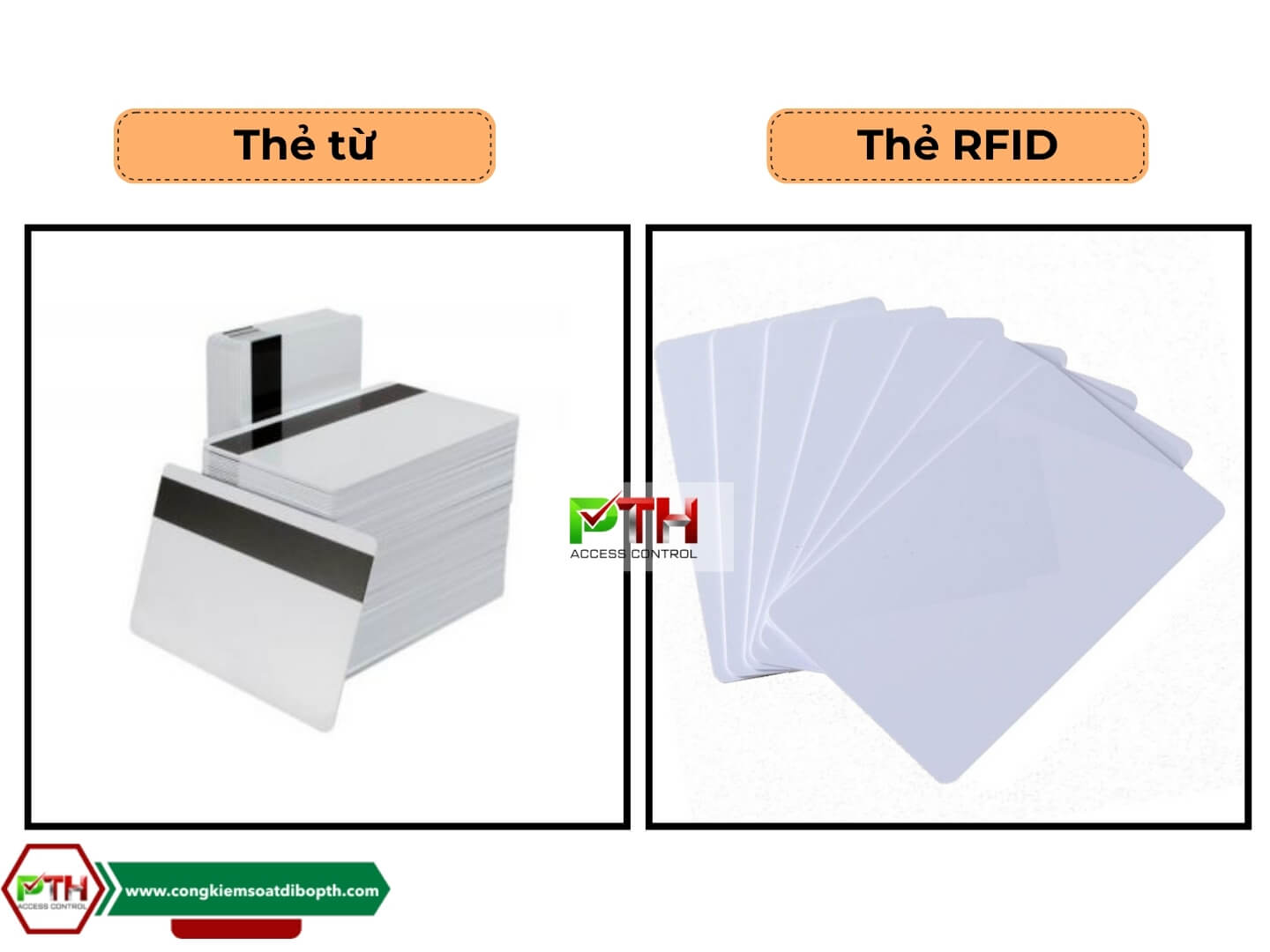 Thẻ từ và thẻ RFID sử dụng cho cổng soát vé