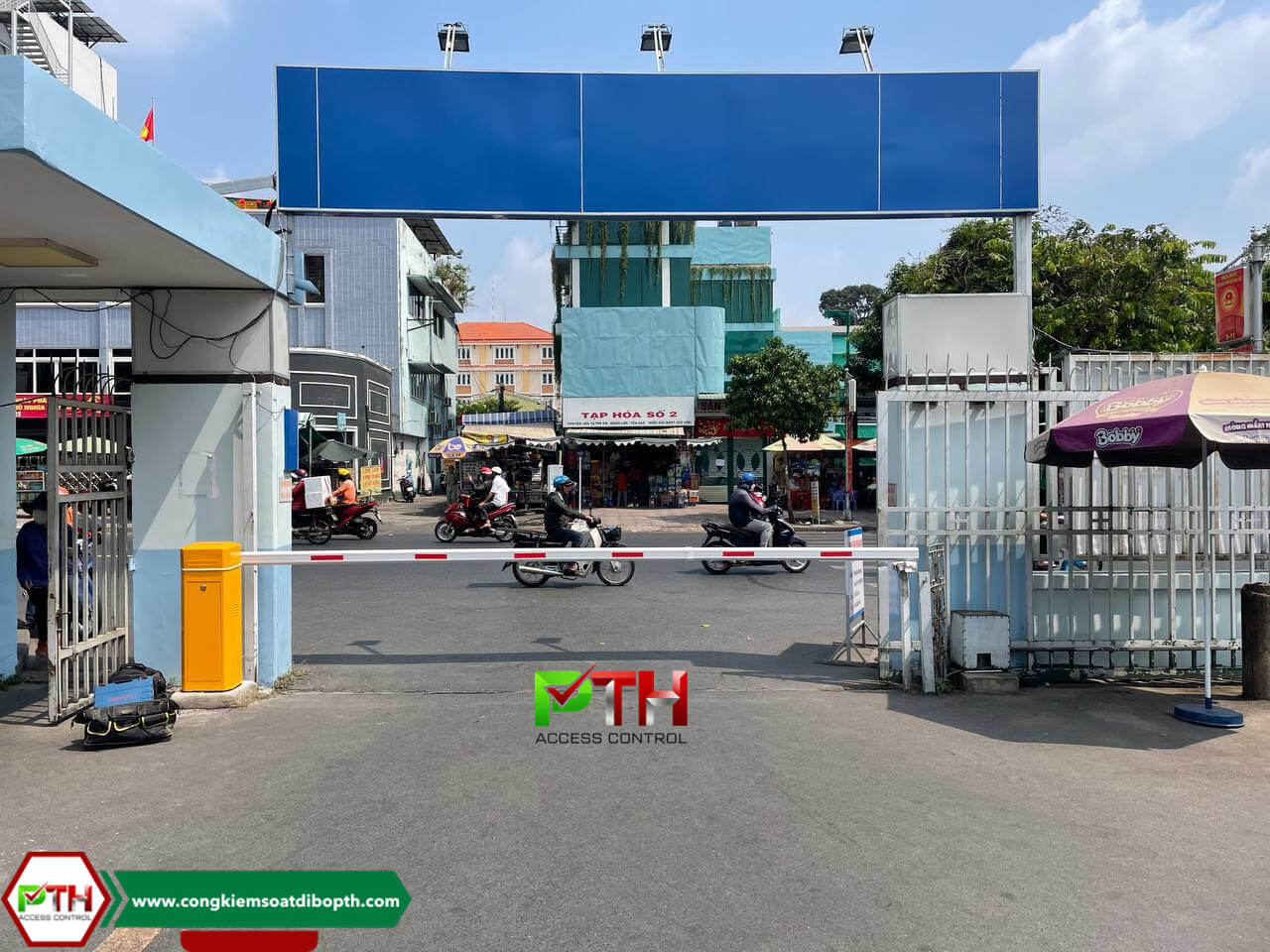 Lắp đặt barie cần thẳng cho bệnh viện nhân dân Gia Định