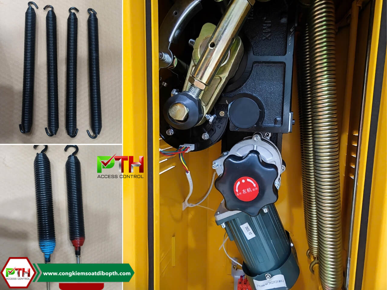 Cơ cấu lò xo trợ lực barie