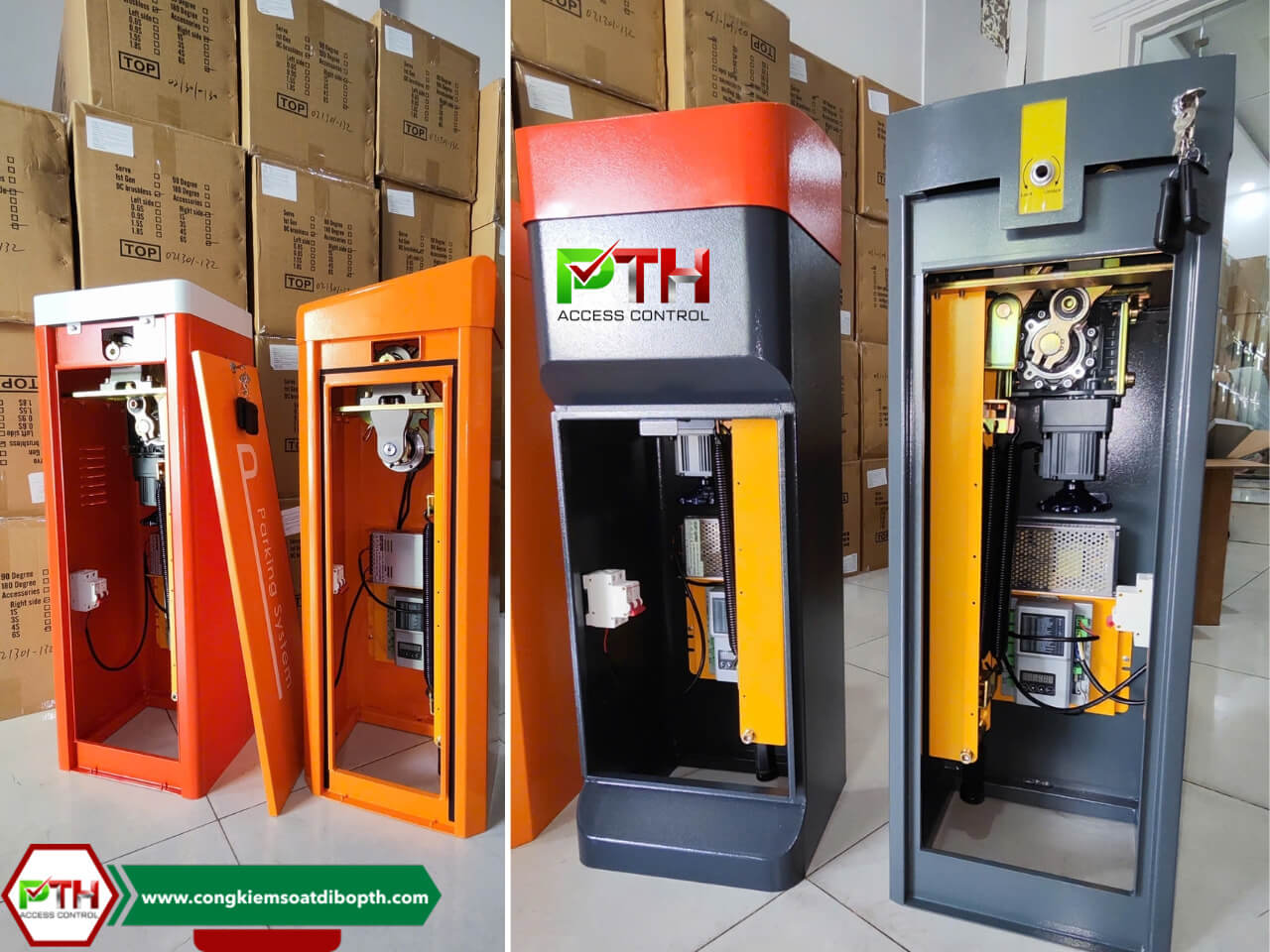 Động cơ (Motor) và Hộp số giảm tốc barie tự động