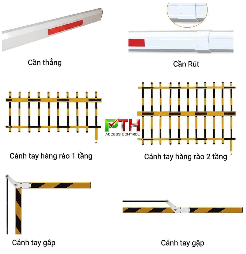 Tay cần thanh chắn barie tự động th&ocirc;ng minh cần thẳng, cần gập, dạng r&agrave;o