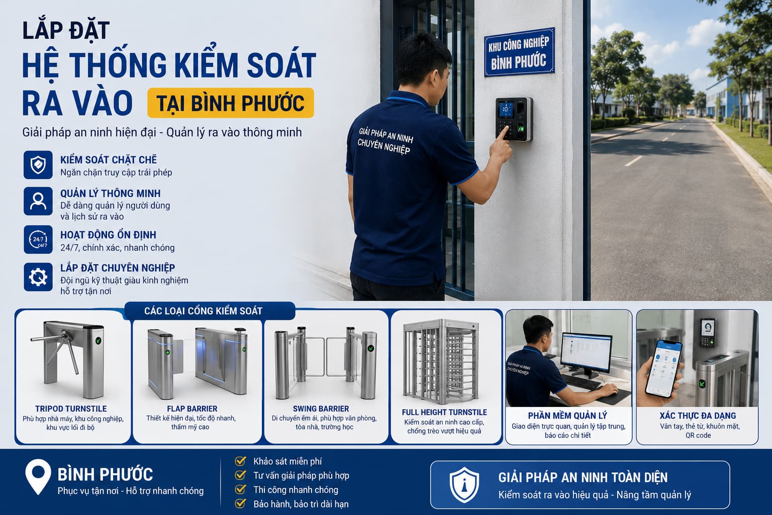 Hệ Thống Kiểm Soát Ra Vào Tại Bình Phước Hệ Thống Kiểm Soát Ra Vào Tại Bình Phước