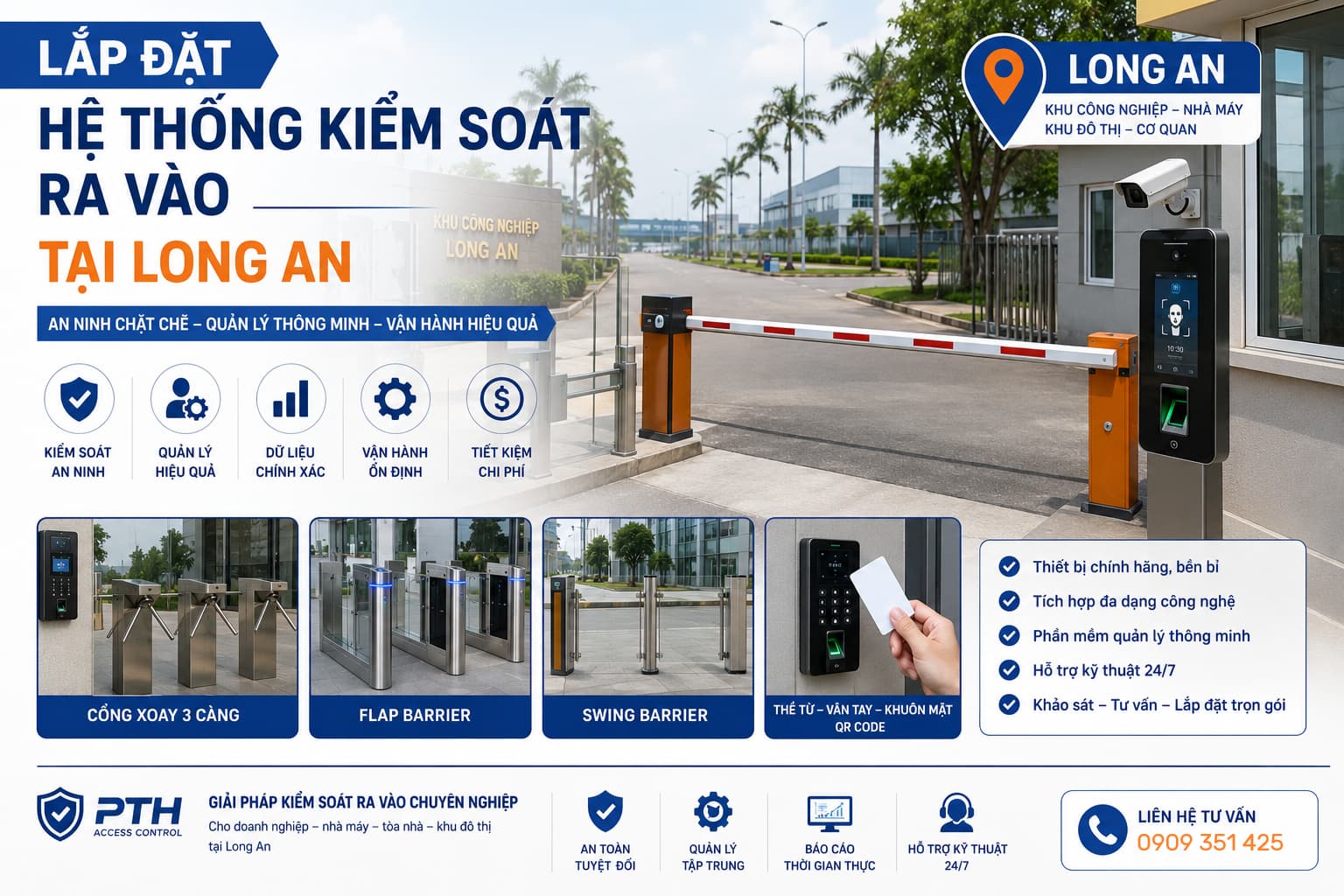 Lắp Đặt Hệ Thống Kiểm Soát Ra Vào Tại Long An Lắp Đặt Hệ Thống Kiểm Soát Ra Vào Tại Long An