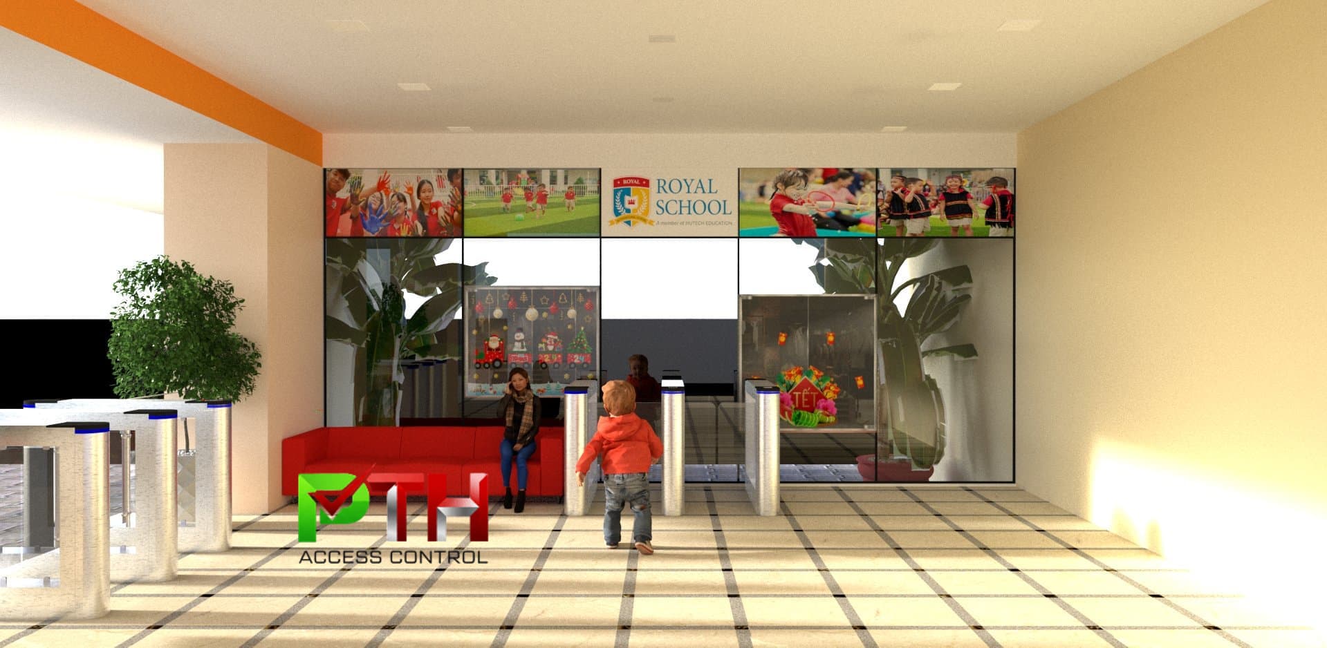 PTH Access Control lên bản vẽ 3D cho khách hàng tham khảo PTH Access Control lên bản vẽ 3D cho khách hàng tham khảo