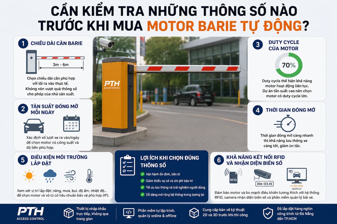 Những thông số cần kiểm tra trước khi mua motor barie tự động Những thông số cần kiểm tra trước khi mua motor barie tự động