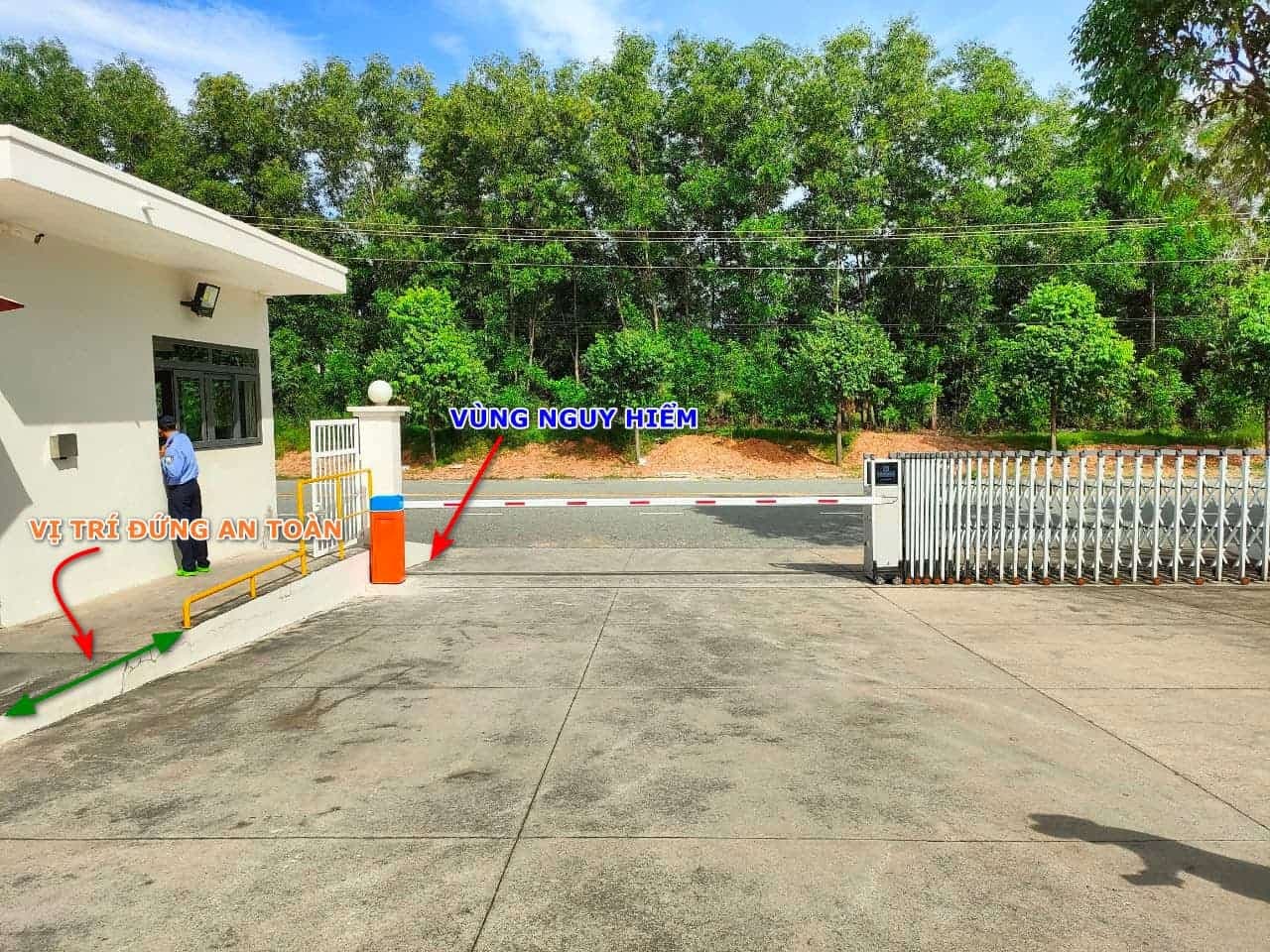 Cách xác định hướng barie theo mặt bằng Cách xác định hướng barie theo mặt bằng
