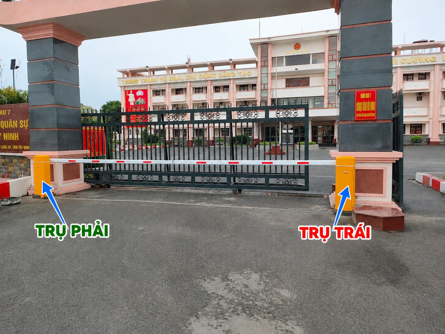 Cách xác định hướng barie Bisen theo mặt bằng Cách xác định hướng barie Bisen theo mặt bằng